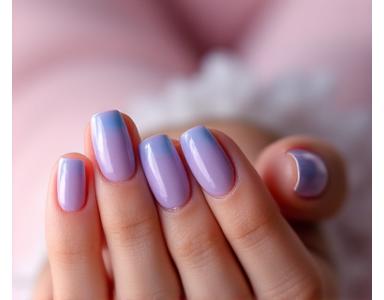 Pastel ombre nail design